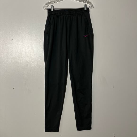 Nike Soccer Dri-Fit Pink Swoosh Jogger Gray Pants Women's Size Medium - Picture 1 of 6